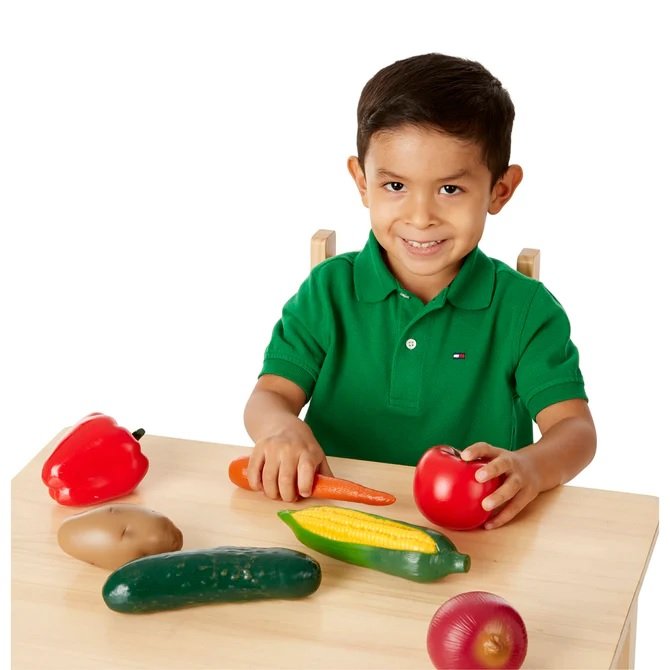 ชุดผักของเล่นเหมือนจริง Melissa & Doug Play Food - Farm Fresh Vegetables รุ่น4083 ของเล่นเสริมพัฒนาการเด็ก
