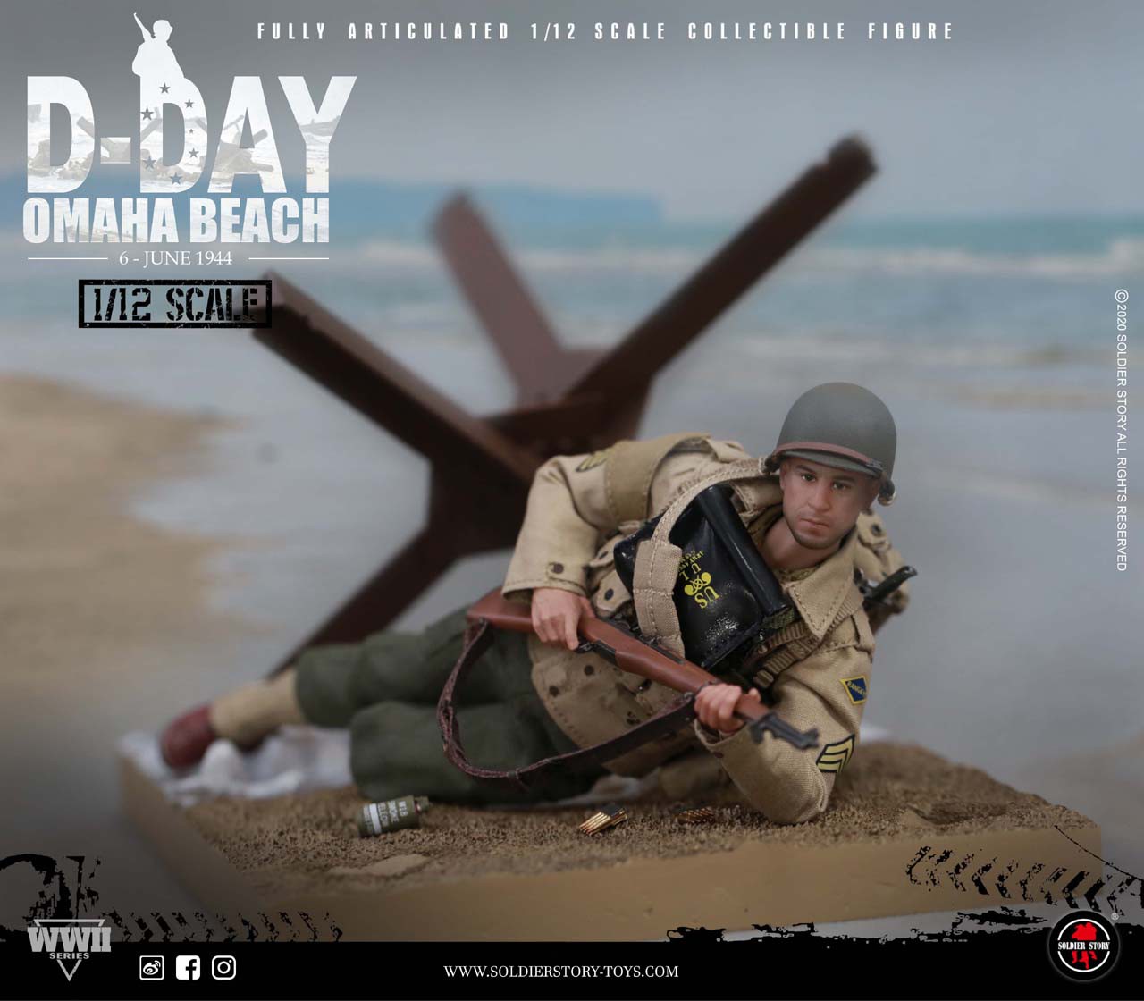 [สั่งจอง] SoldierStory SSM-005 1/12th Scale WWII US. 2nd Ranger Battalion “Sergeant”