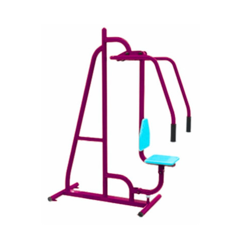 เครื่องออกกำลังกายกลางแจ้งผู้ใหญ่,บริหารกล้ามเนื้อแขน-หัวไหล่ (แบบดันยกตัว) ลานกีฬาอเนกประสงค์ ,สวนสาธารณะ ,เทศบาล ,หมู่บ้าน ,ผลิตในไทย ,สั่งทำตามสีที่ต้องการได้ ขนาด 60 x 100 x160 ซม.