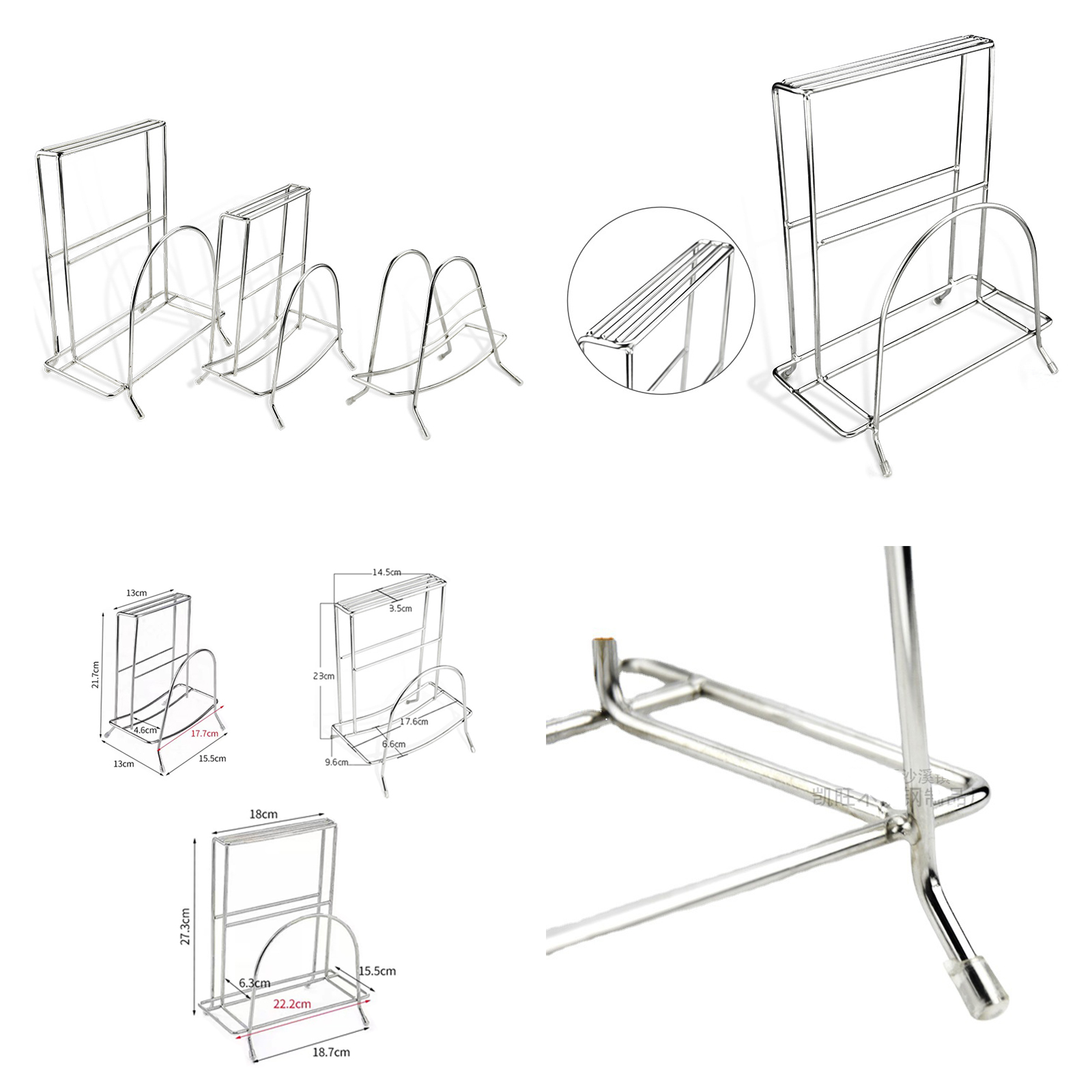 ที่เสียบมีดวางเขียง สแตนเลส ช่วยจัดระเรียบ ประหยัดพื้นที่ มีให้เลือก 3ขนาด วัสดุอย่างดีคุณภาพสูง