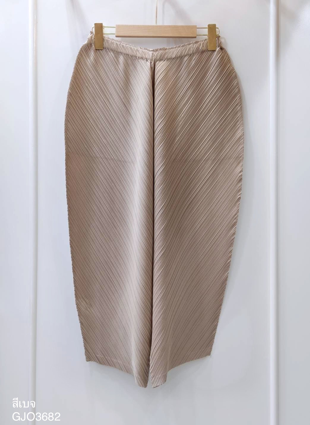 ยาว 32.5นิ้ว!! 2MUAY รุ่น GJO3682 กางเกงผู้หญิง กางเกงพลีทคุณภาพ 12สี FREE SIZE THICKER BOTTOM PLEAT PANTS
