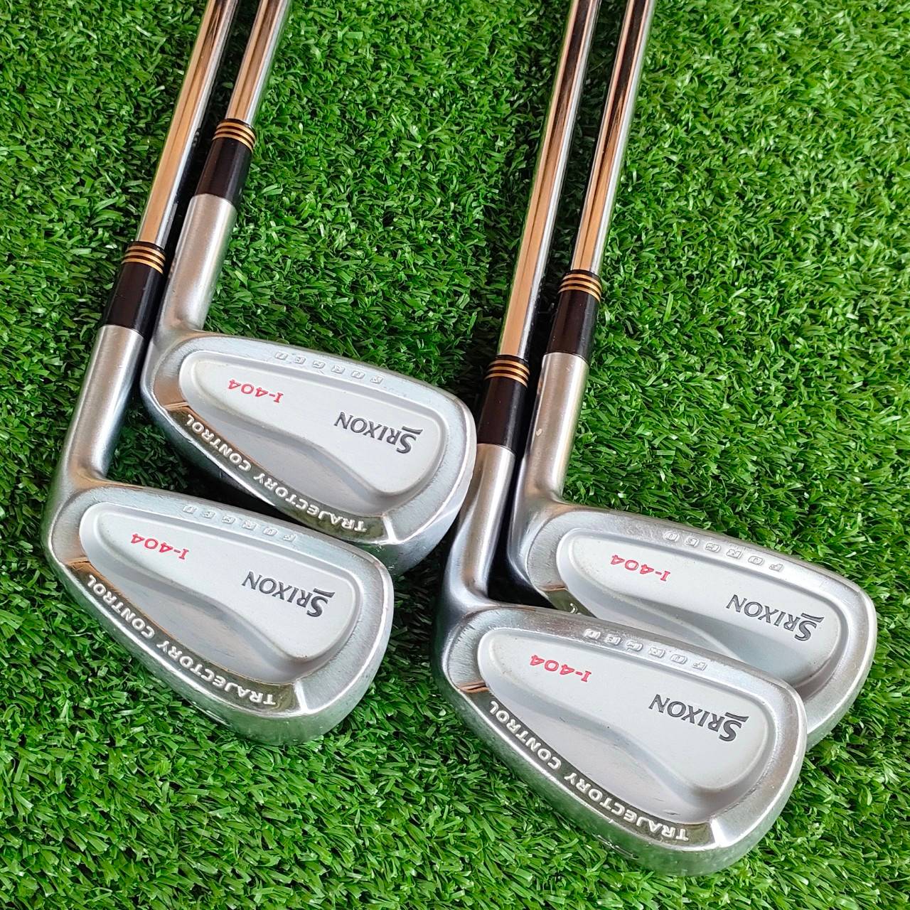 ชุดเหล็กกลาง SRIXON I-404 FORGED มีเหล็ก 6 7 8 9 ไม่มี WEDGE ก้าน N.S.PRO 950GH FLEX S เหล็ก FORGED พรีเมี่ยมจากญี่ปุ่น ไม้กอล์ฟพรีเมี่ยมมือสอง ของแท้ By NakaraLuxurious