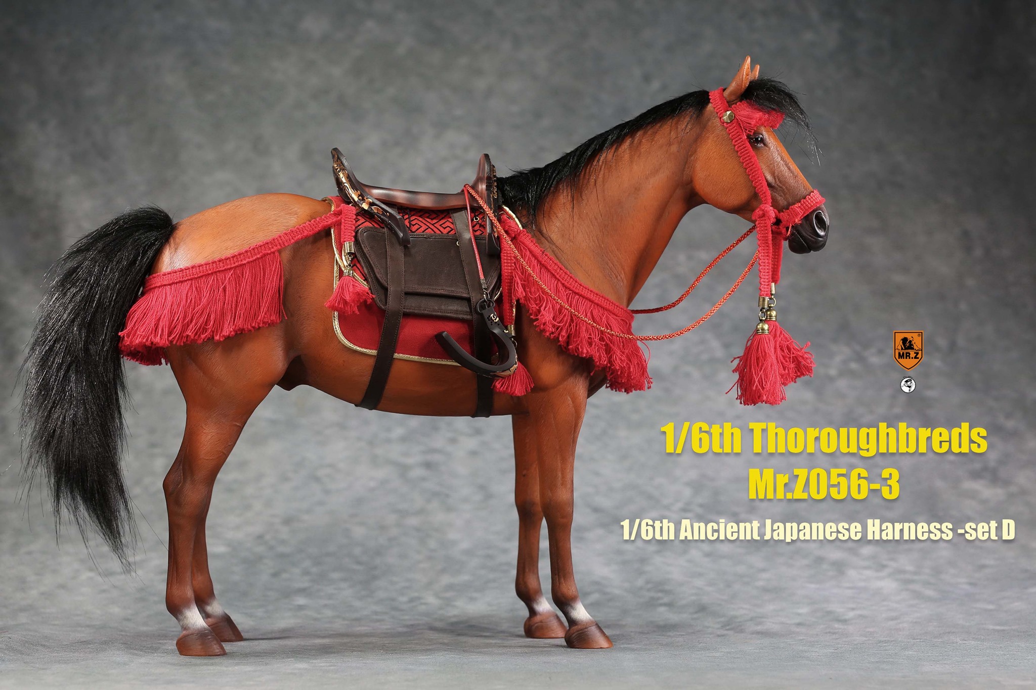 [สั่งจอง]MR.Z MRZ056 1/6 animal model No.56 : Thoroughbreds （all 5 colours） MR.Z 1/6 : Ancient Japanese Harness Set
