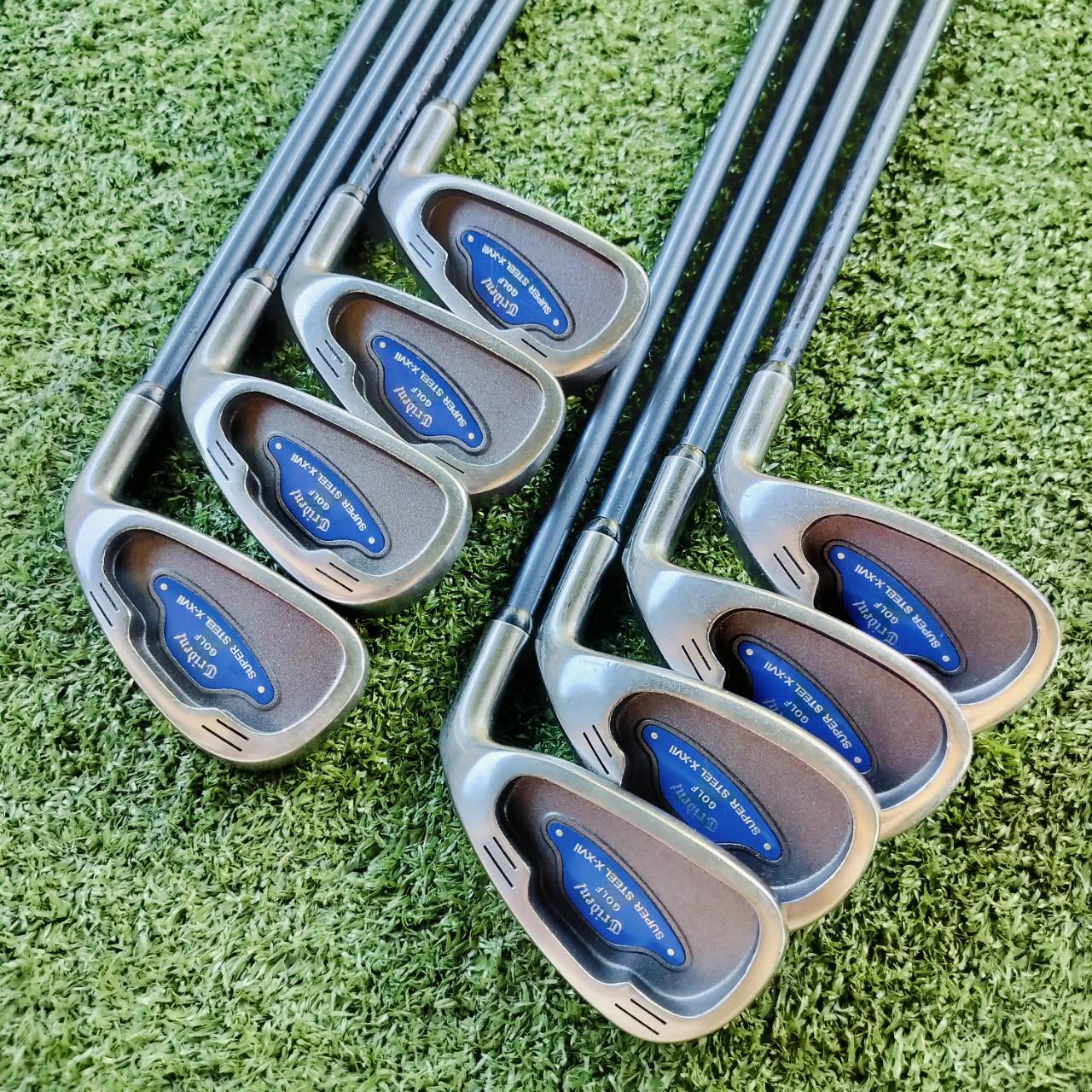 **ไม้กอล์ฟสำหรับผู้หญิง** ชุดเหล็ก TRIDENT GOLF SUPER STEEL X-XVII ก้าน BCH 65i LADIE'S เหล็ก CAVITY ลึก ใบใหญ่ ไม้กอล์ฟพรีเมี่ยมมือสอง ของแท้ By NakaraLuxurious