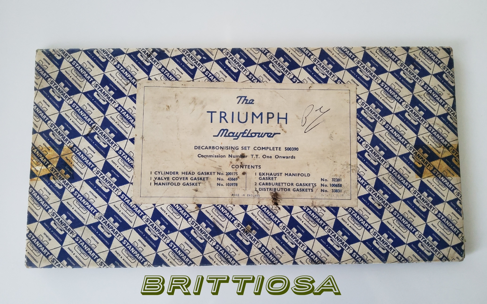 Ylätiivistesarja Triumph Mayflower =120e