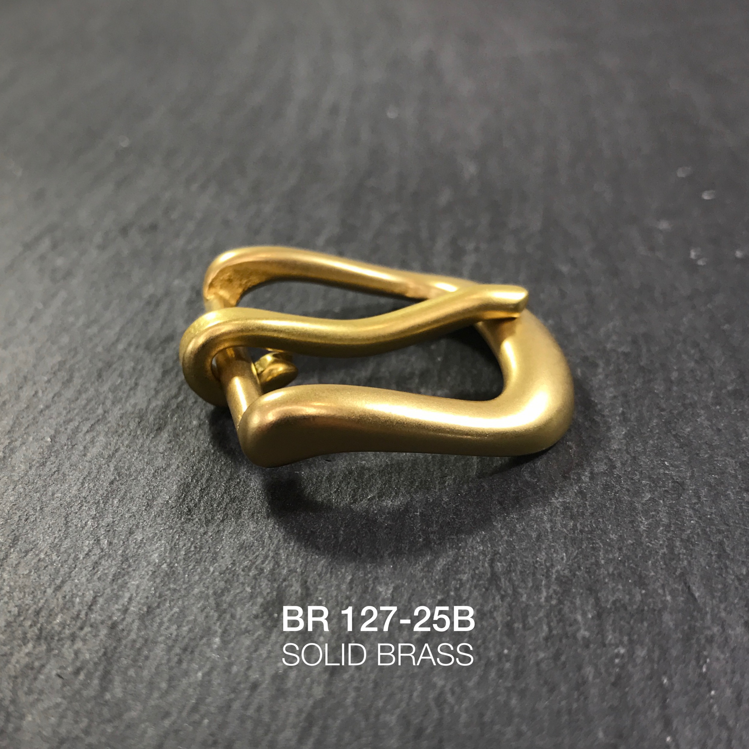 BR127-25B หัวเข็มขัดปรับสายกระเป๋า ขนาด 25มิล อะไหล่ทองเหลืองแท้ *ราคาต่อชิ้น* leatherbrass
