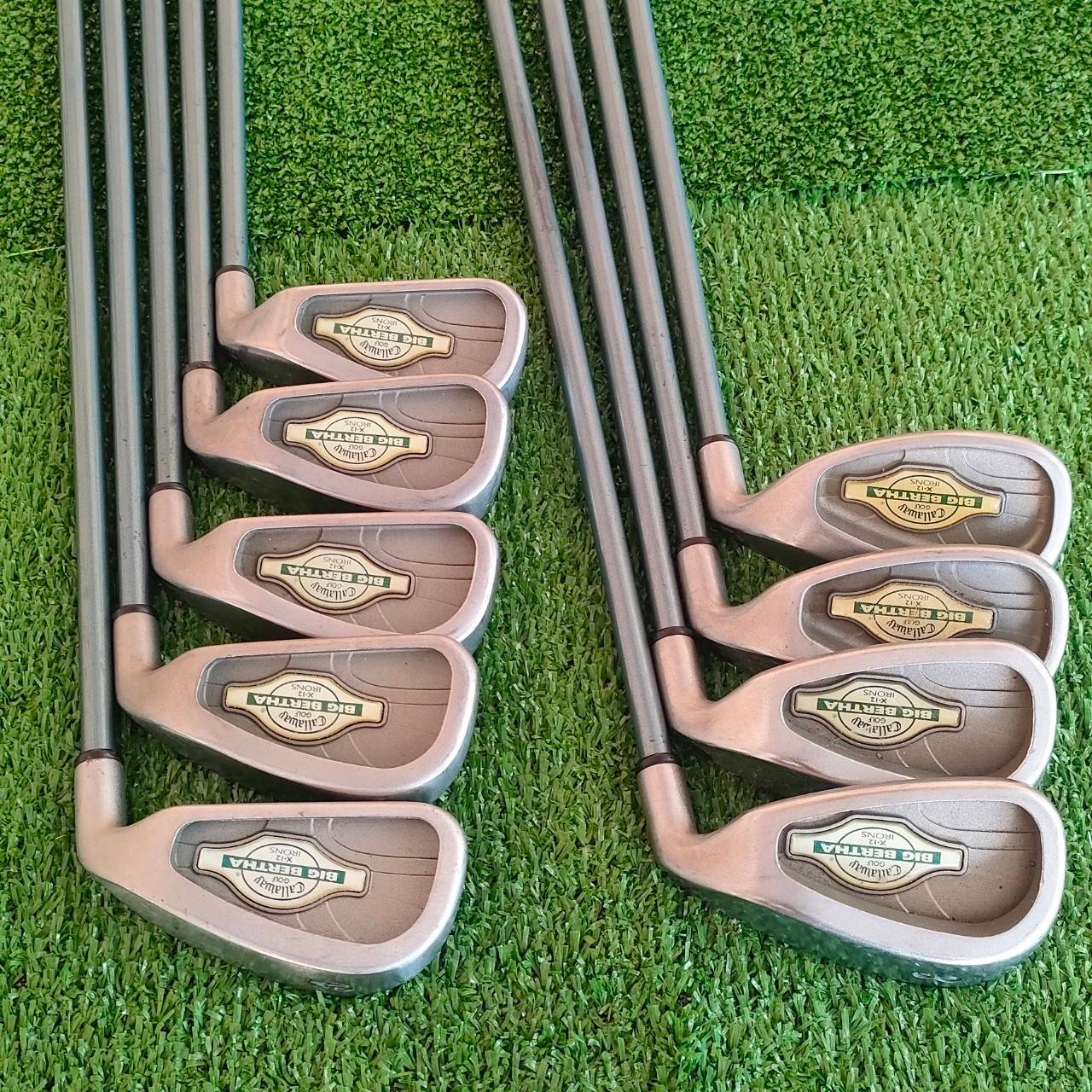 *** ไม้กอล์ฟสำหรับผู้หญิง *** ชุดเหล็ก CALLAWAY BIG BERTHA X-12 มีเหล็ก 3-9 เเละ PW SW ครบ 9 ชิ้น