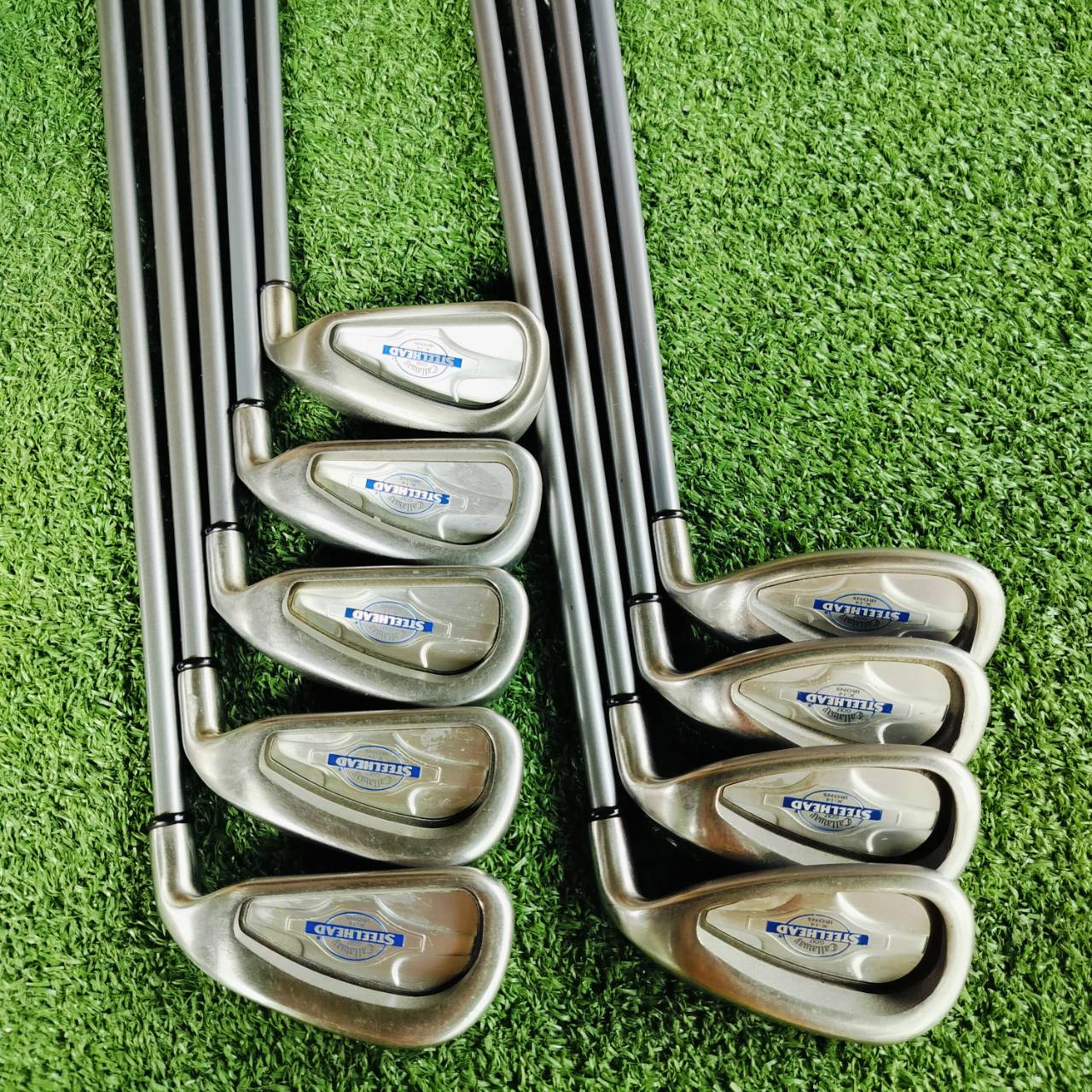 🏌️ ชุดเหล็ก CALLAWAY STEELHEAD X-14 มีเหล็ก 3-9 เเละ PW SW สุดยอดก้านเจาะทะลุผ่าแฉก ก้าน CALLAWAY BIG BERTHA STEELHEAD X-14 FLEX R เป็นรุ่นที่ทำมาได้ดี และยอดนิยมมากๆ ไม้กอล์ฟพรีเมี่ยมมือสอง ของแท้ By NakaraLuxurious