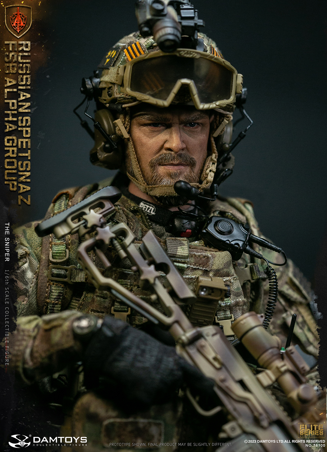 [สั่งจอง] DAMTOYS 78100 1/6 : RUSSIAN SPETSNAZ FSB ALPHA GROUP SNIPER