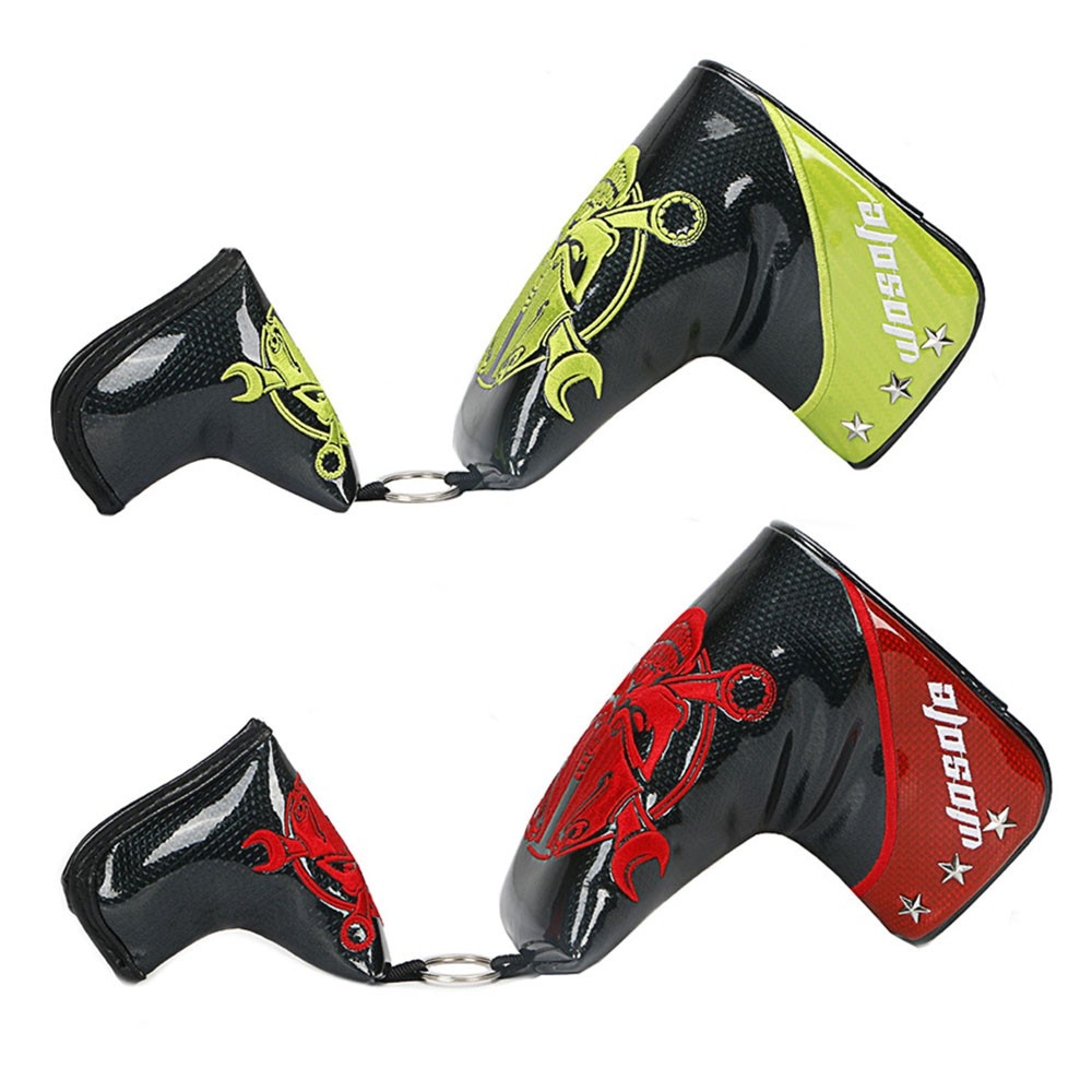 ปลอกหุ้มหัวไม้กอล์ฟ ปลอกหุ้มหัวไม้พัตเตอร์ COVER PUTTER WOSOFE G-0098 ลายกระโหลกหนังแก้วคุณภาพสูง!!