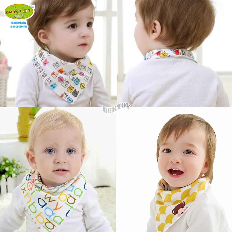 1ผืน ผ้าซับน้ำลายเด็ก ผ้ากันเปื้อนเด็ก สามเหลี่ยม