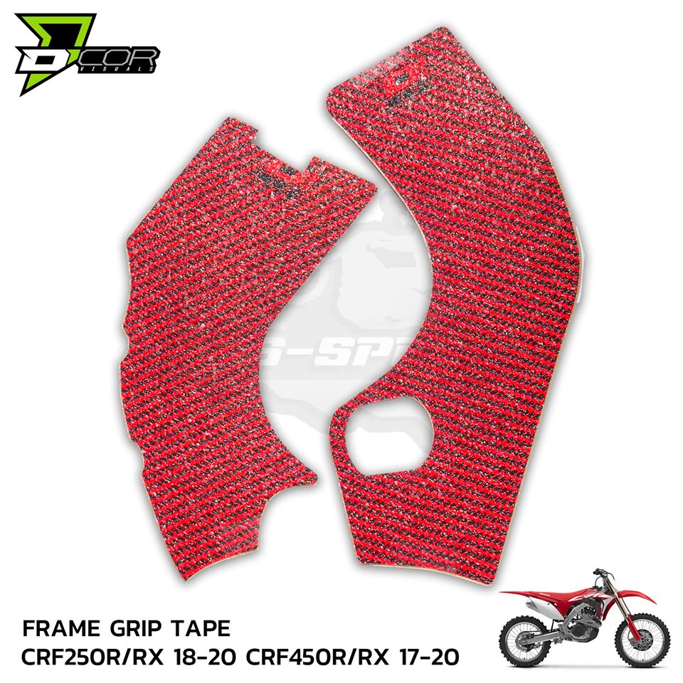 แผ่นกันรอยเฟรม DCOR Visuals Frame grip tape CRF250R 2018-2020