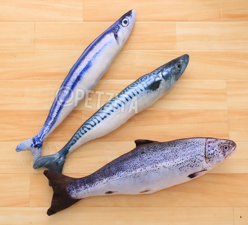 🇹🇭พร้อมส่ง🇹🇭 ตุ๊กตาปลาแคทปนิป 🐟🐠🦈 ยัดในผสมไส้แคทนิป หญ้ากัญชาแมว