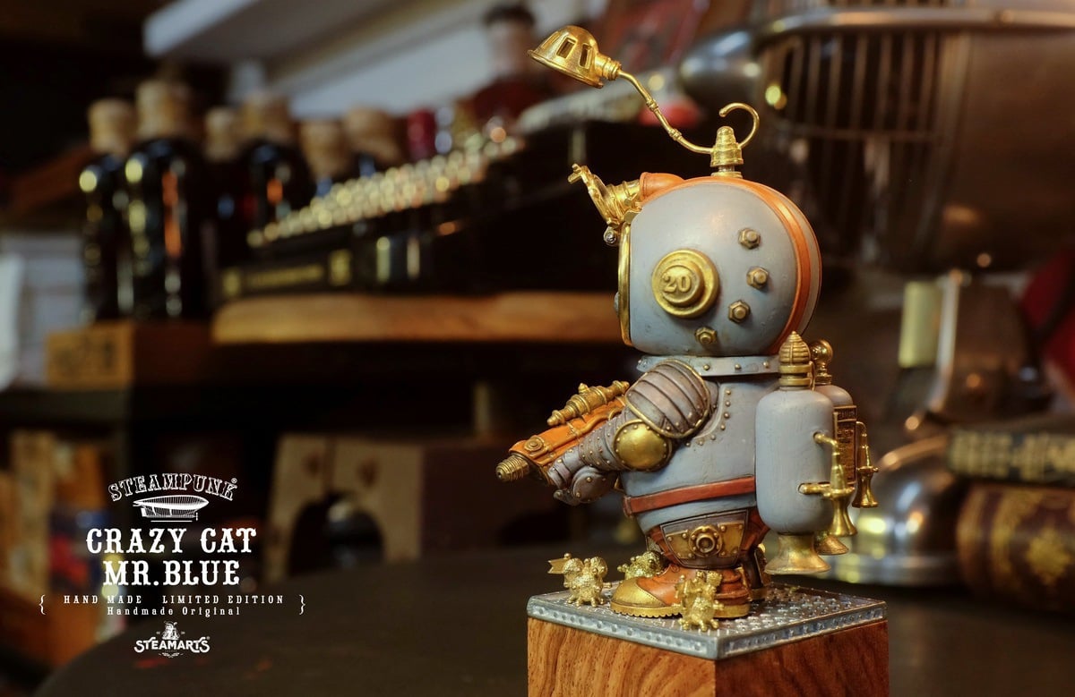 [สั่งจอง]STEAMARTS : CRAZY CAT MR.BLUE [Grey/Blue version]