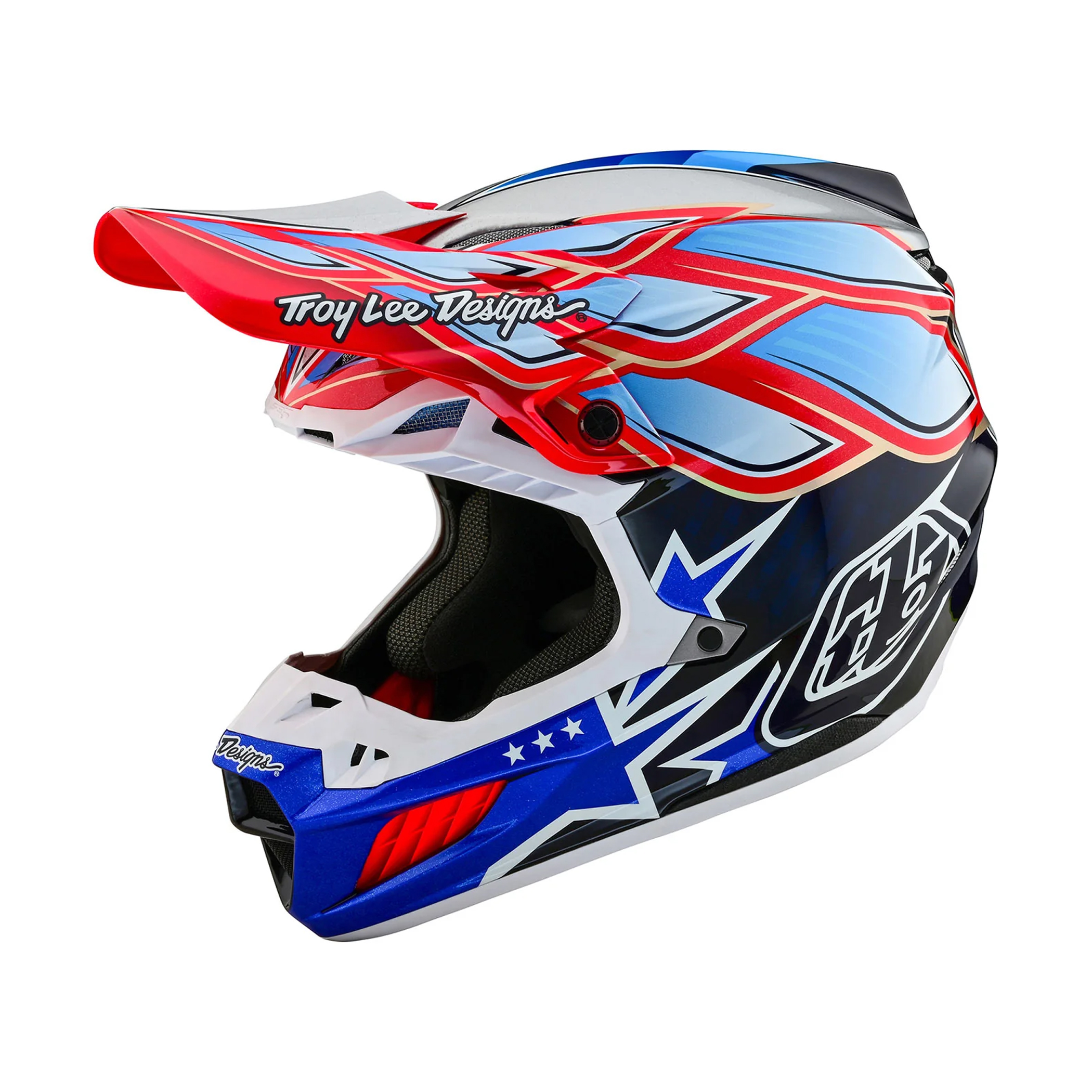 หมวกกันน็อค Troy Lee Designs SE5 Carbon Helmet - Wings Navy