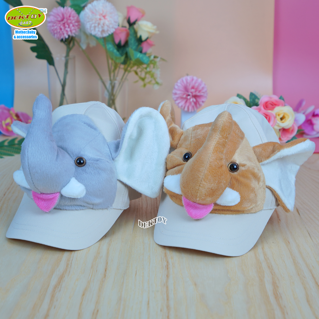 หมวกแก๊ปรูปหน้าสัตว์ หมวกเด็กหน้าสัตว์ หมวกแฟนซีสำหรับเด็ก 1-5 ขวบ ผู้ใหญ่ก็ใส่ได้