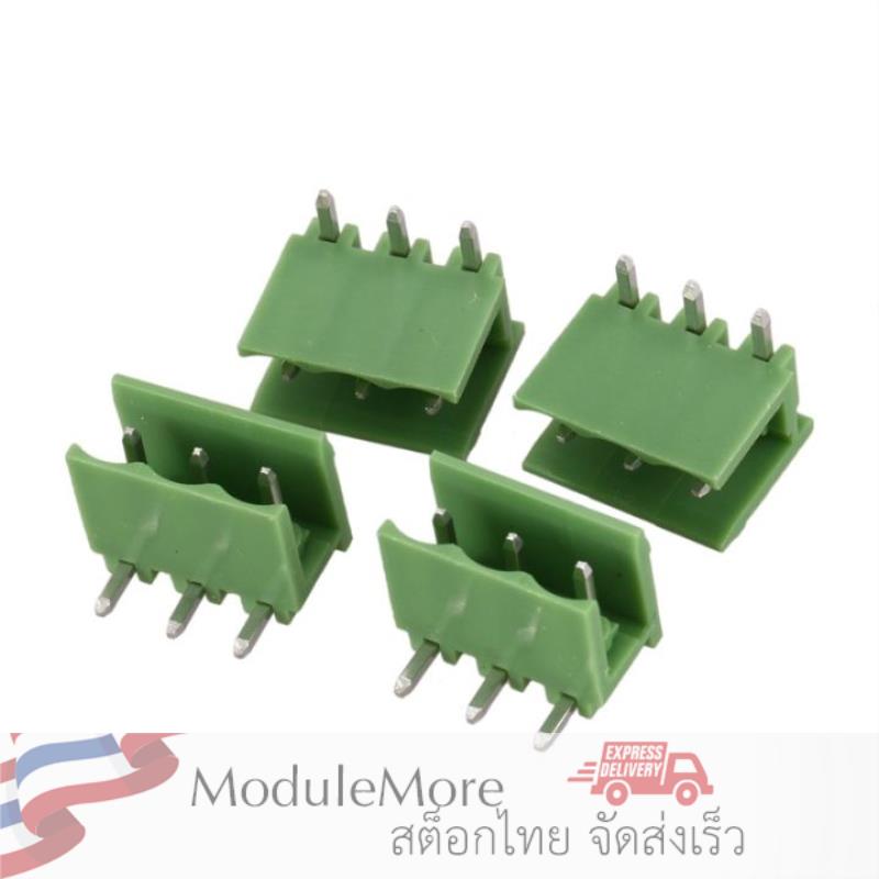 เทอร์มินอลแบบขันสกรูแบบสวมได้ [ผู้-เมีย] 5.08mm 2EDG5.08 3P 3 Way PCB Mount Screw Terminal Block for 14-22 AWG Wire