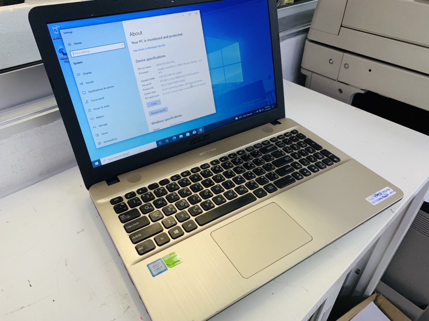 โน้ตบุ๊ค Notebook Asus K541U 15.6 inch (1366x768) HD
