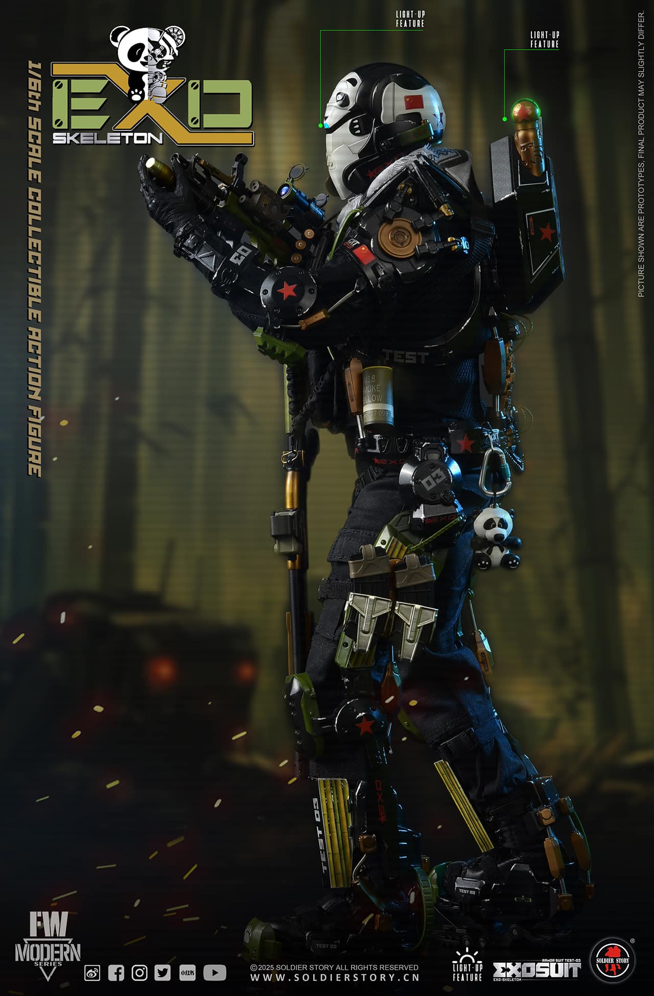 [สั่งจอง]SOLDIER STORY 1/6 : EXO-Skeleton Armor Suit Test -03 “Panda Division”