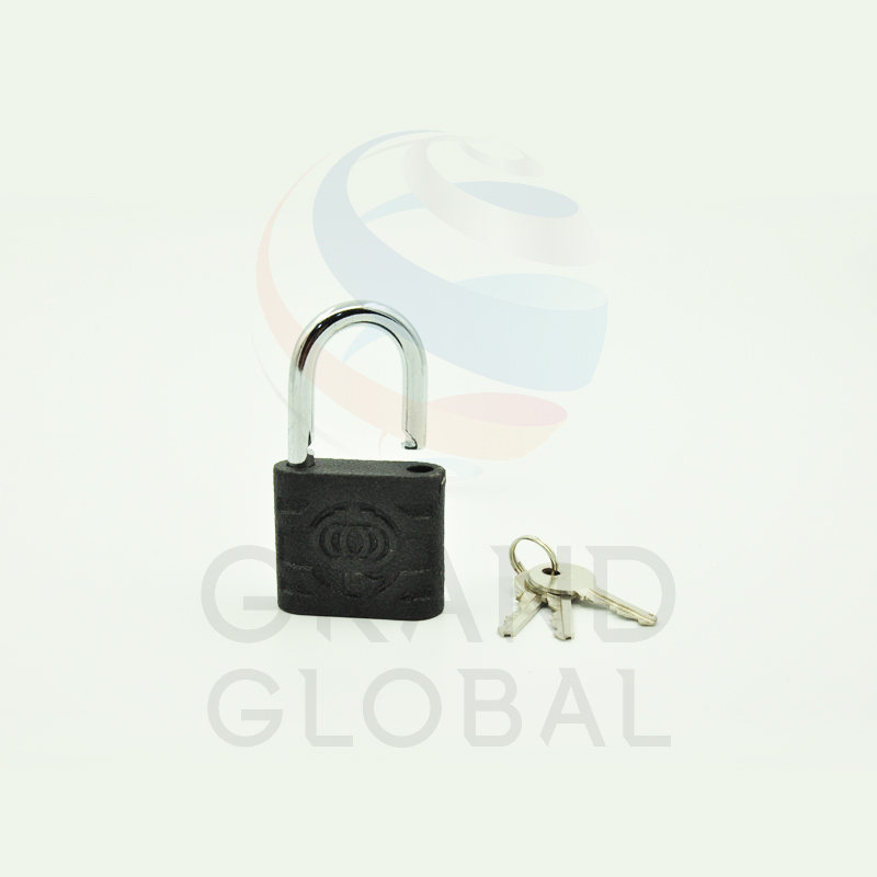 SOLID key padlock แม่กุญแจดำ กุญแจ สปริง คอสั้น 38 มม.