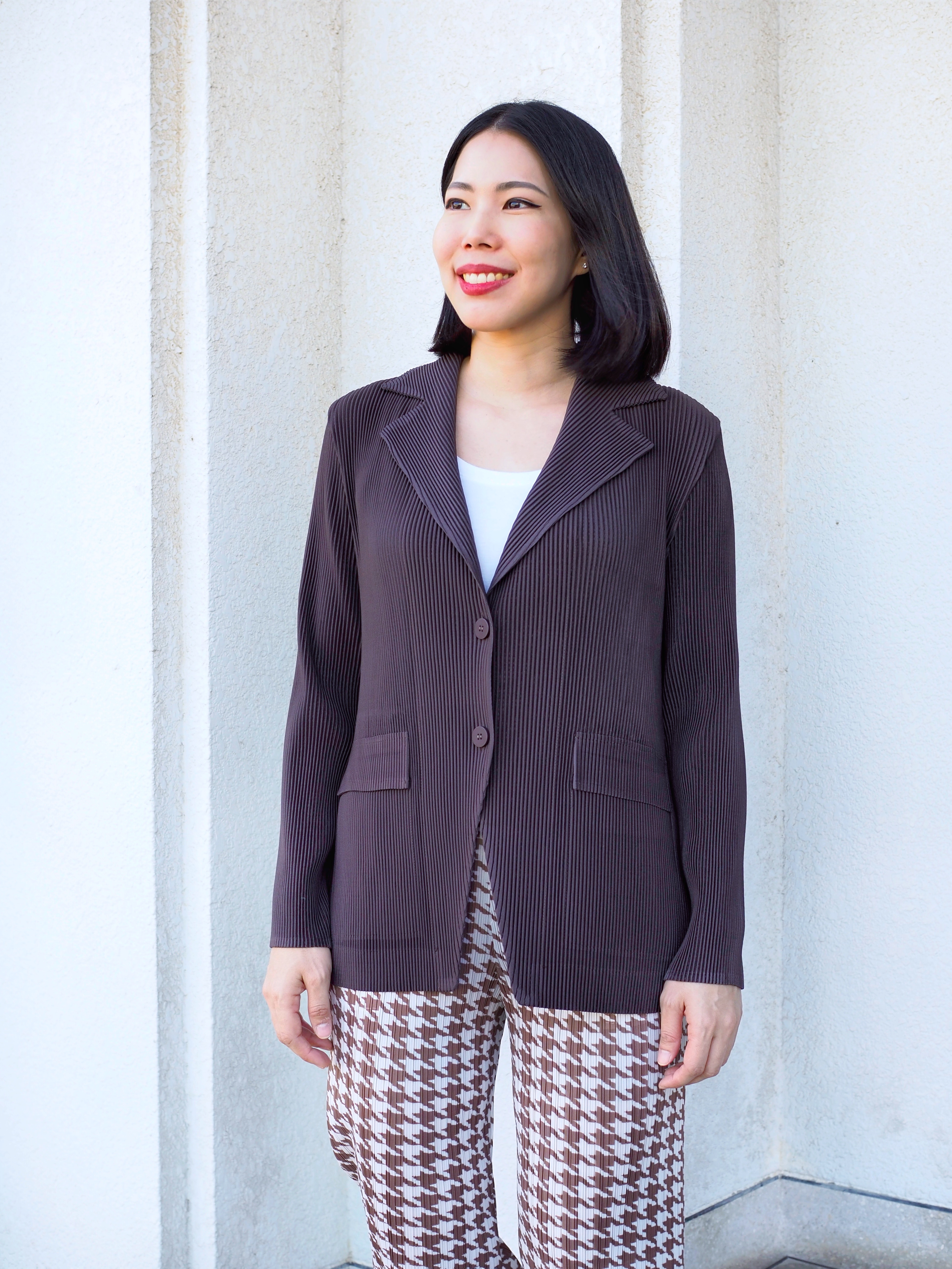 เพิ่มสีใหม่!! 2MUAY รุ่น GJO5131-9 เสื้อคลุมพลีทคุณภาพ THICK V NECK LONG SLEEVE PLEATED CARDIGAN 10 สี FREE SIZE