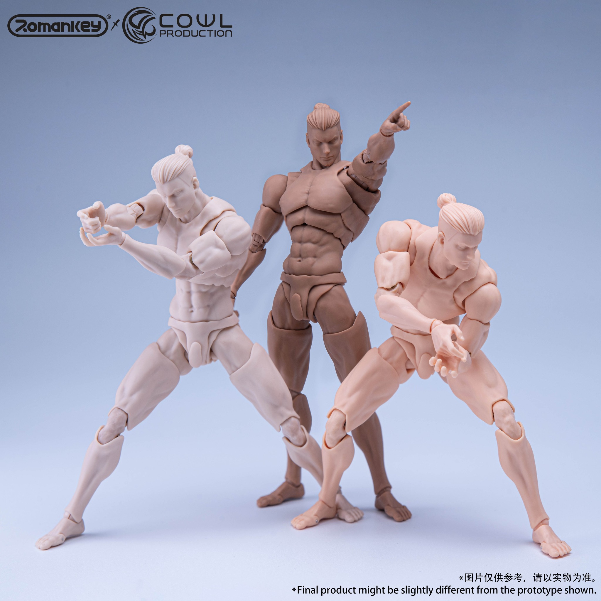 [สั่งจอง]Romankey x Cowl Production 1/12 : Male Body 16.5Cm (Reissue) (รุ่นอัพเกรด ไม่แถมกางเกง)