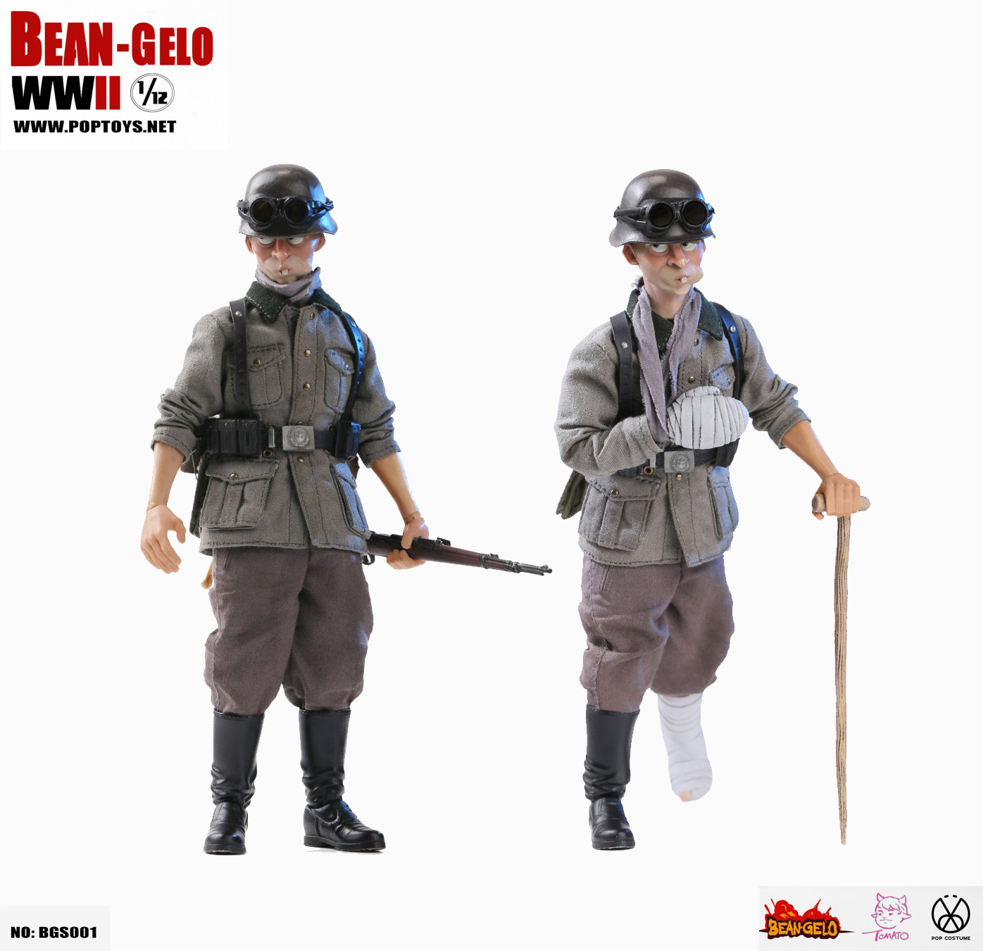 [สั่งจอง] POPTOYS 1/12 Bean Gelo Serie BGS001/2/3 Franz ,George , Weber