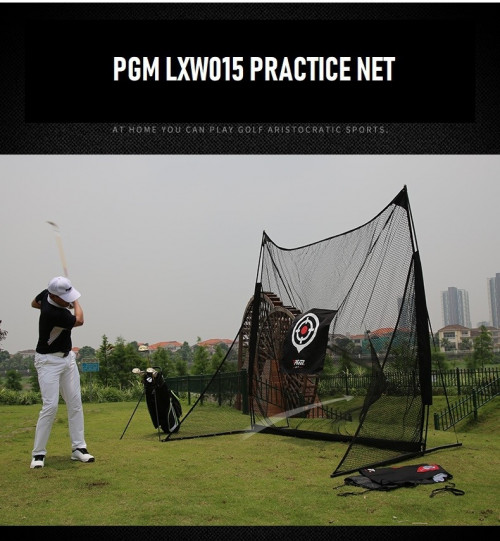 Golf Practice Net ตาข่ายฝึกซ้อมกอล์ฟ PGM LXW015 Size 2.5 x2.5 x1.26 M. มีเป้าให้ 2 แบบ ซ้อมไดร์ฟ ซ้อมชิพ ( ไม่รวมพรม Not including the mat )