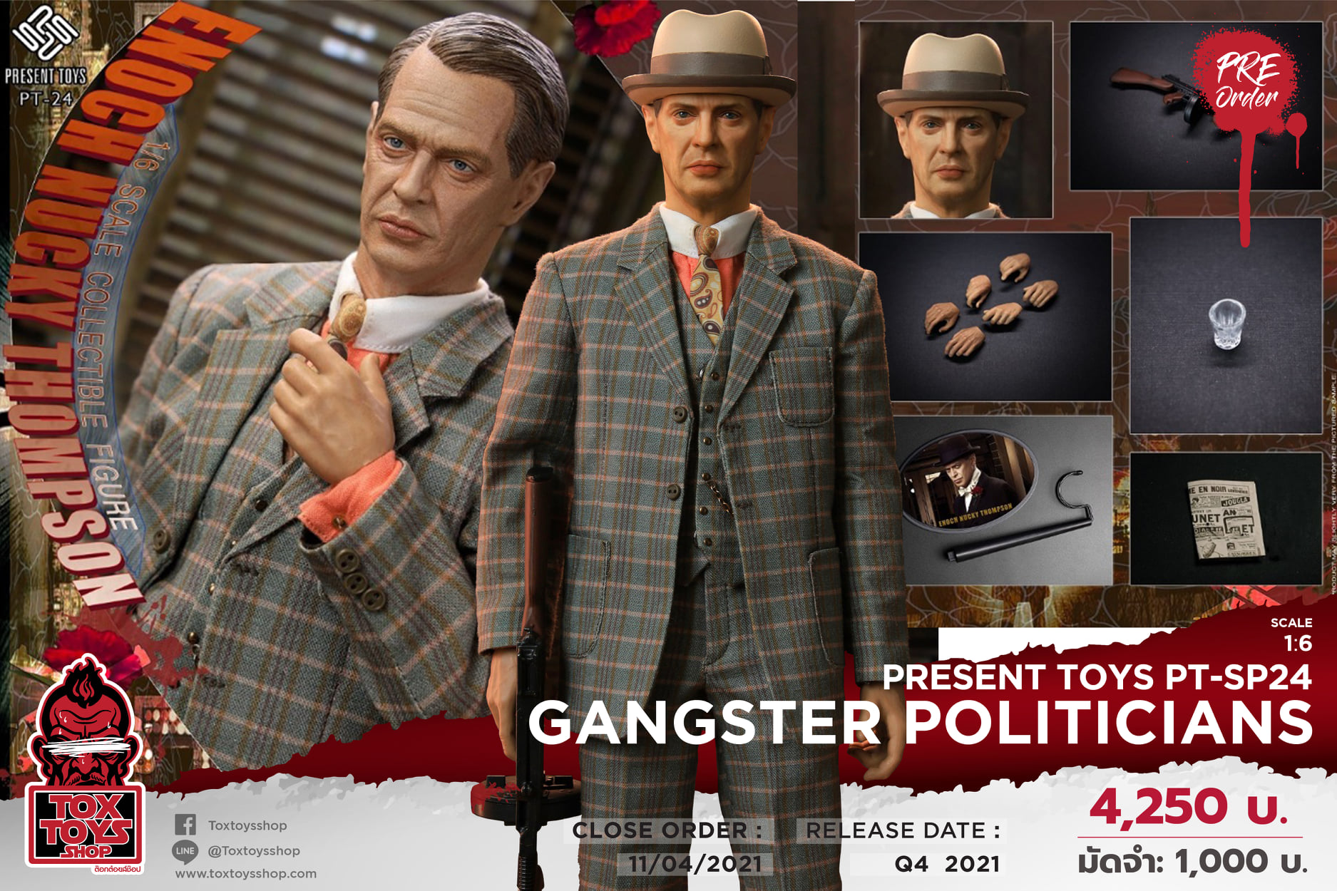 [สั่งจอง]PRESENT TOYS PT-sp24 1:6 : Gangster politicians