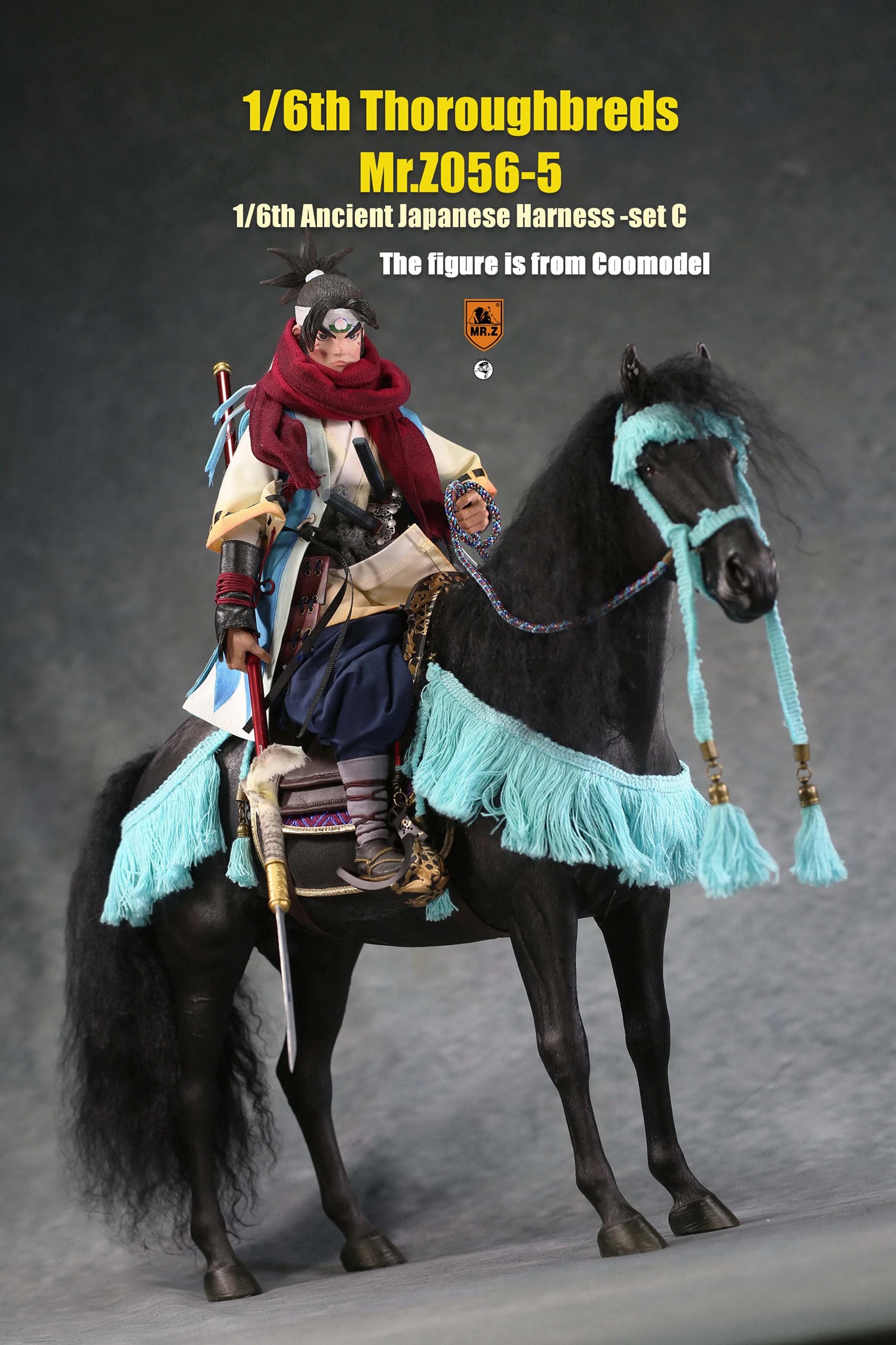 [สั่งจอง]MR.Z MRZ056 1/6 animal model No.56 : Thoroughbreds （all 5 colours） MR.Z 1/6 : Ancient Japanese Harness Set