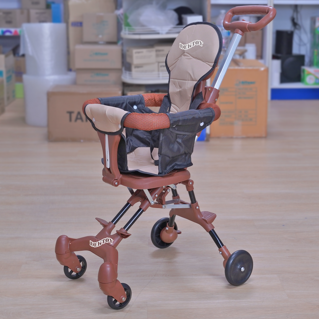 รถเข็นเด็กพับได้ รถเข็นเด็กโต6เดือนขึ้นไป รับน้ำหนัก 30 กก. ล็อกล้อได้ รุ่น TC16