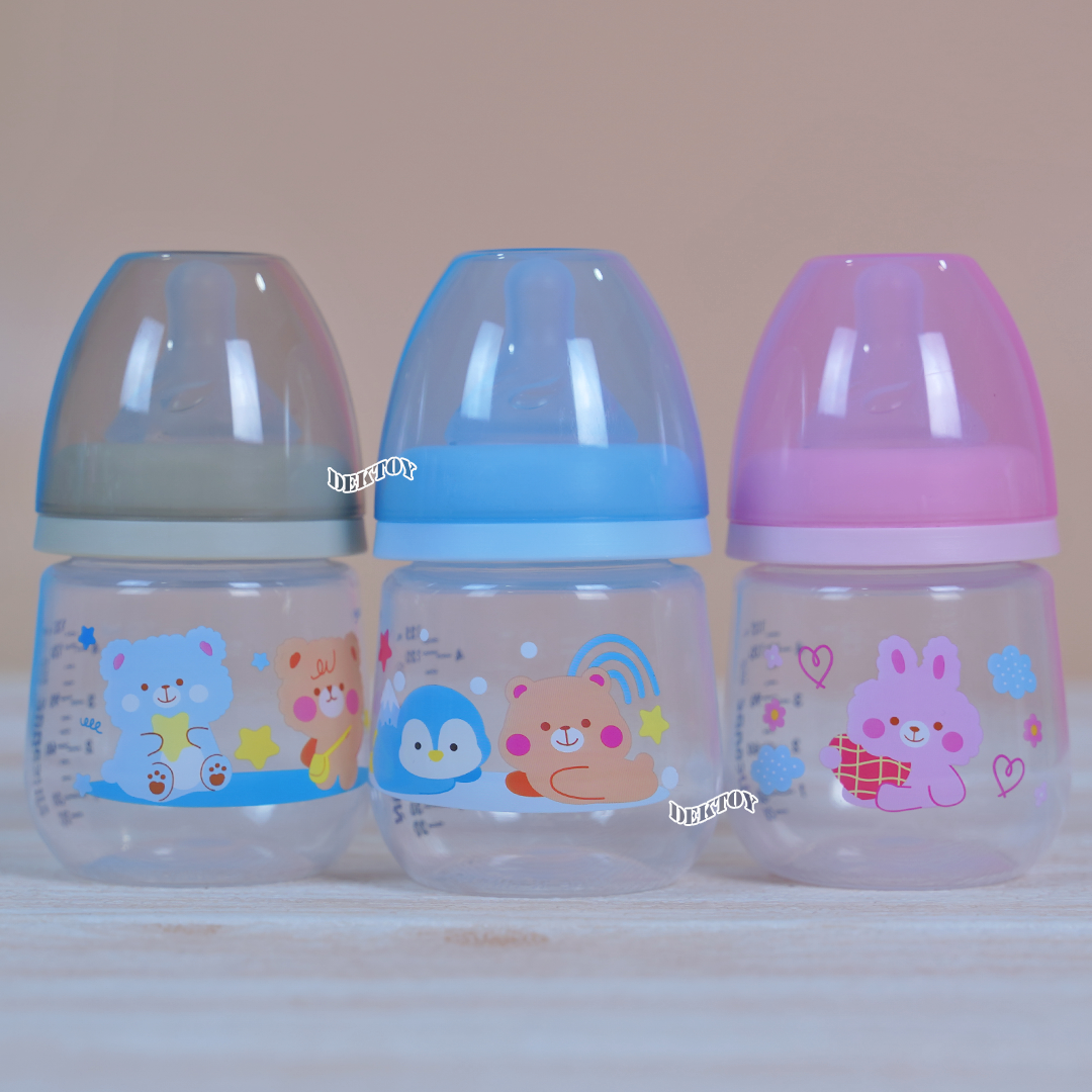 Nuebabe นูเบบ ขวดนมPPนูเบบคอกว้างรุ่นMellow พร้อมจุก Anticolic ไม่ดูดไม่ไหล 4ออนซ์/9ออนซ์