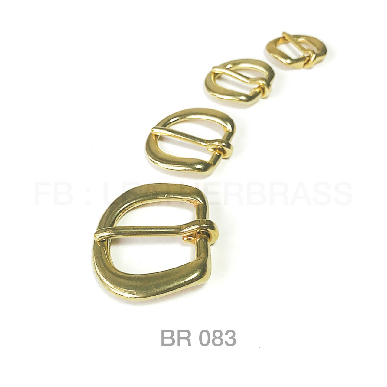 BR083 หัวเข็มขัดสายกระเป๋า ทรงเกือกม้า อะไหล่ทองเหลืองแท้ อุปกรณ์งานหนัง leatherbrass**ราคาต่อชิ้น**