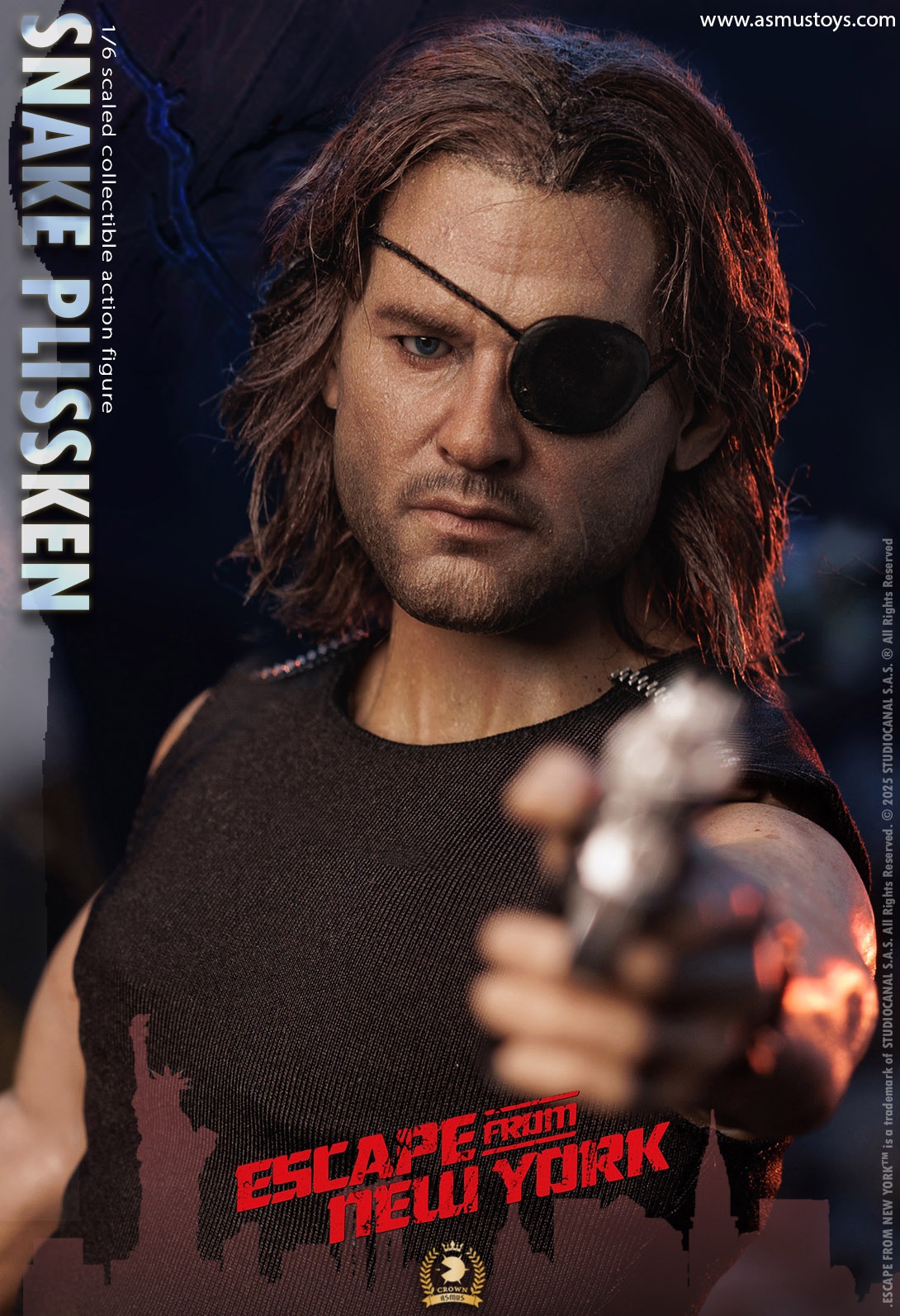 [สั่งจอง]ASMUS TOYS 1/6 : THE CROWN SERIES - SNAKE PLISSKEN