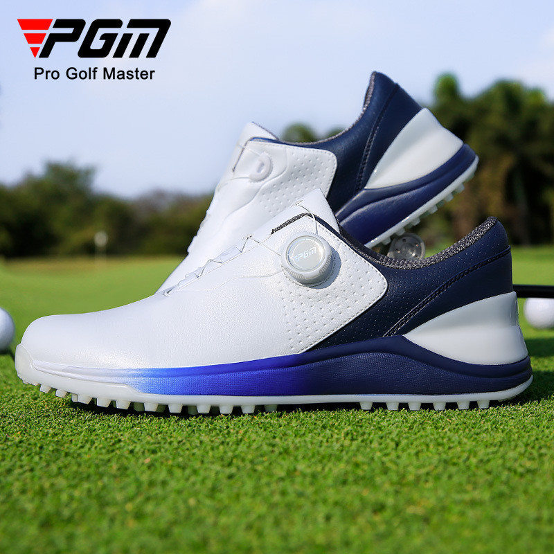 รองเท้ากอล์ฟ PGM XZ335 กันน้ำเต็มระบบ พื้น anti-slip ระบบผูกเชือก knob/pivot lacing “ไม่อับชื้น”