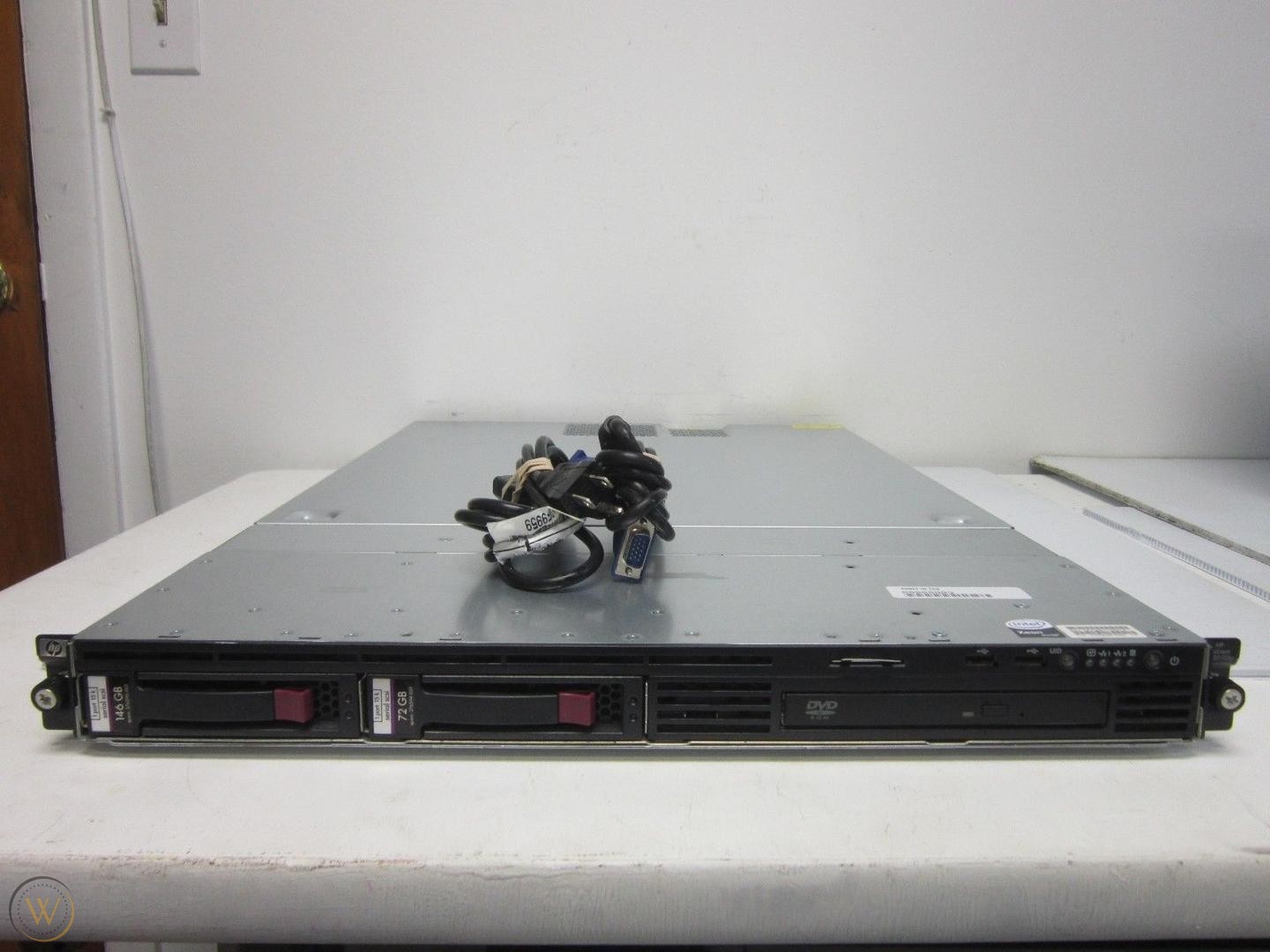 HP ProLiant DL320 G5P Server Rack 1U เซิร์ฟเวอร์ CPU x3210 Ram 8 GB HDD 1 TB x2