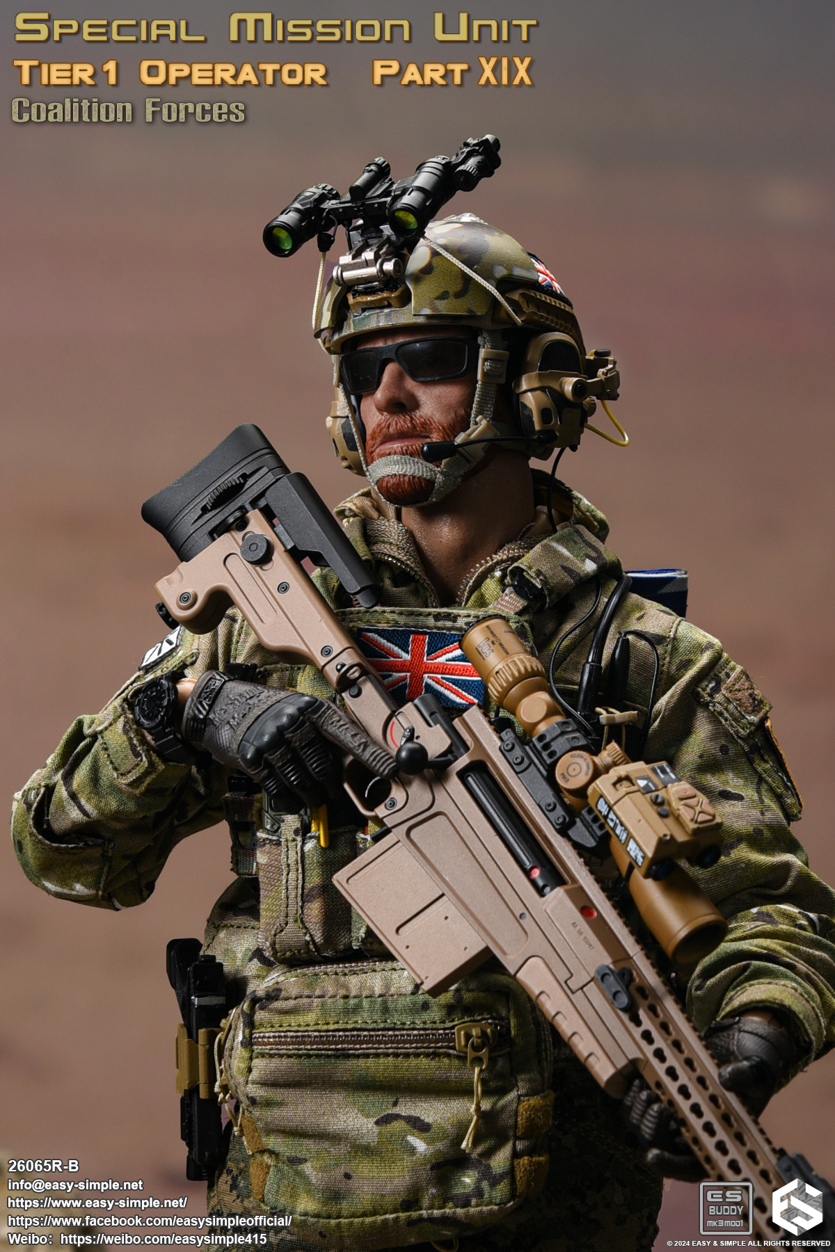 [สั่งจอง] Easy&Simple 26065R-B 1/6 : Special Mission Unit Tier1 Operator Part XIX Coalition Forces
