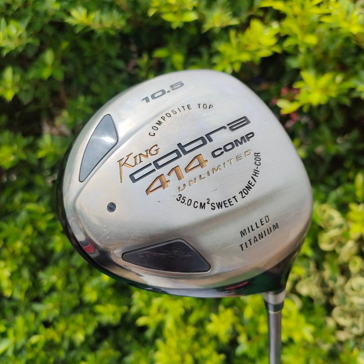 DRIVER KING COBRA 414 COMP องศา 10.5 ก้าน TITANIUM CARBON FLEX R-1 กระดองคาร์บอนเคฟล่า กระดองเด้งสุดๆ วัสดุ MILLED TITANIUM สุดยอดคุณภาพ หน้าเด้งจัดๆ HIGH CORE ตีไกลมาก ไม้กอล์ฟมือสอง ของแท้ BY NakaraLuxurious
