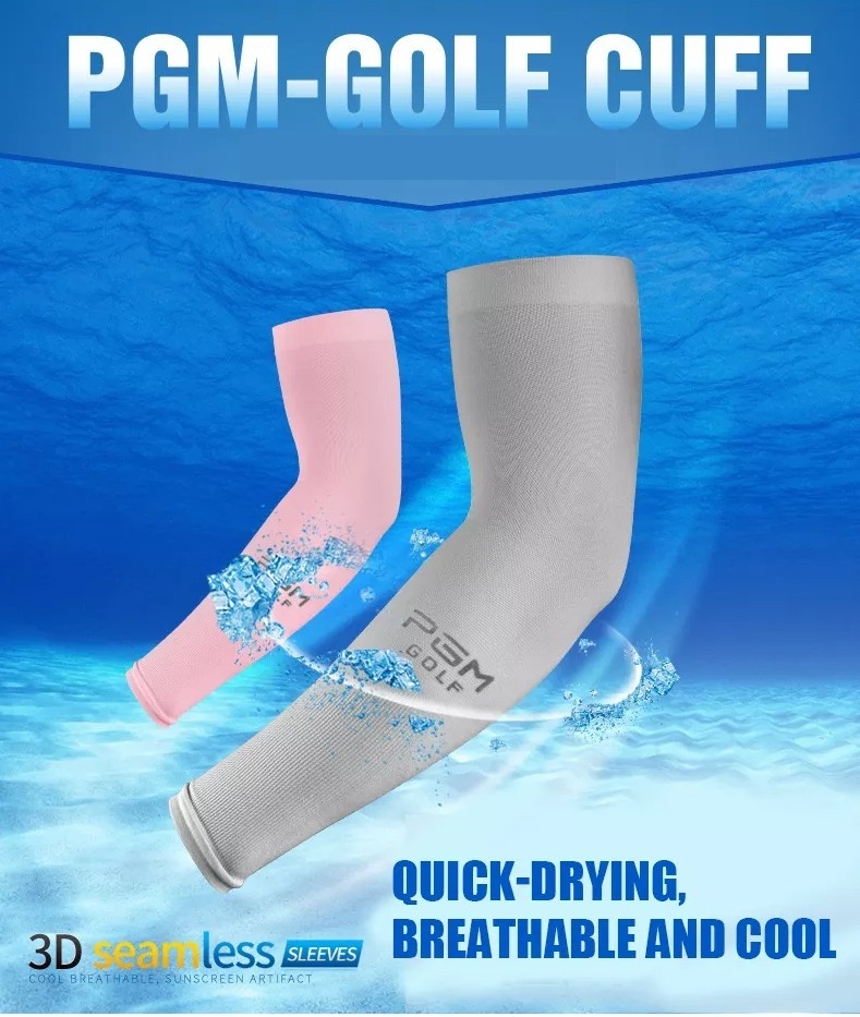 ปลอกแขนกันแดด Arm Sleeve PGM XT002 3D ไร้รอยต่อ ใส่แล้วเย็นสบาย ไม่อับชื้น ขนาด FREE SIZE (1 pair)