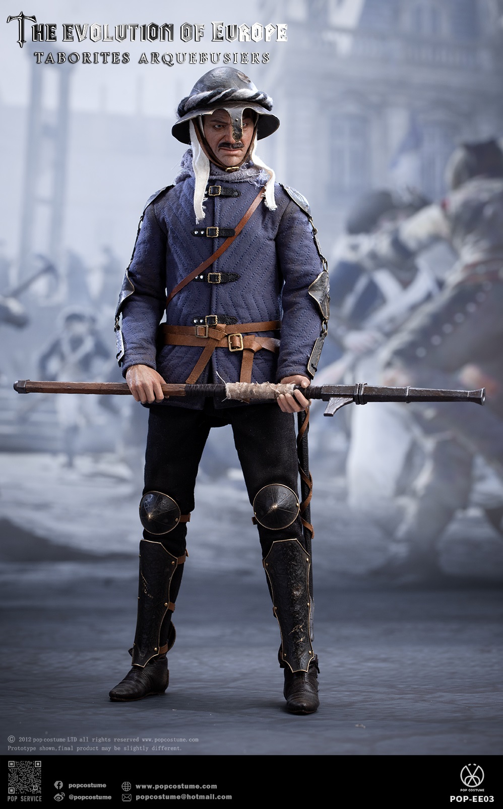 [สั่งจอง] POP COSTUME POP-EE03 1/6 : The Evolution of Europe Taborites Hussite Wars 1420 Arquebusiers