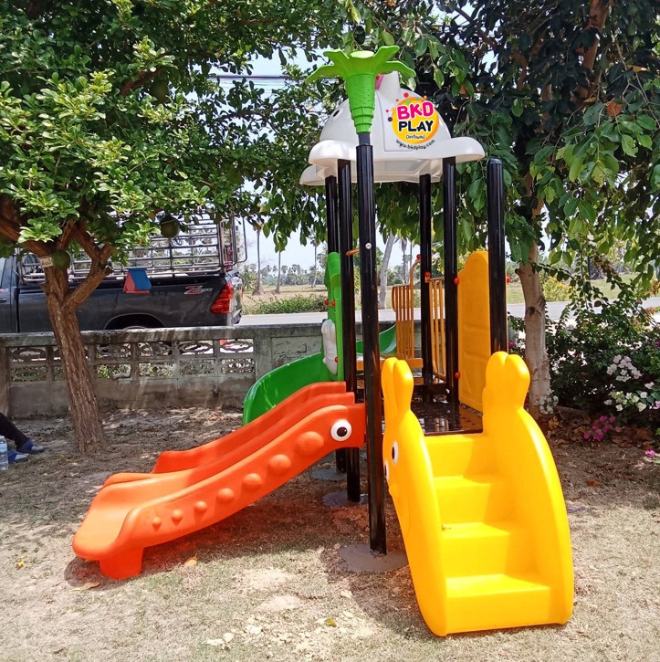 เครื่องเล่นสนามกลางแจ้ง เครื่องเล่นสนามในร่ม, ชุดแมวน้อยน่ารัก กระดานลื่น, ของเล่น,ครุภัณฑ์สนามเด็กเล่น, สพฐ,โครงการโรงเรียนประชารัฐ playground,สไลเดอร์,ของเล่นเสริมพัฒนาการ,เครื่องเล่นสนาม, สนามเด็กเล่น