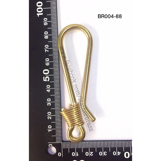 BR004 ตะขอลวดญี่ปุ่น ทองเหลืองแท้ Leatherbrass**ราคาต่อชิ้น** อะไหล่กระเป๋า