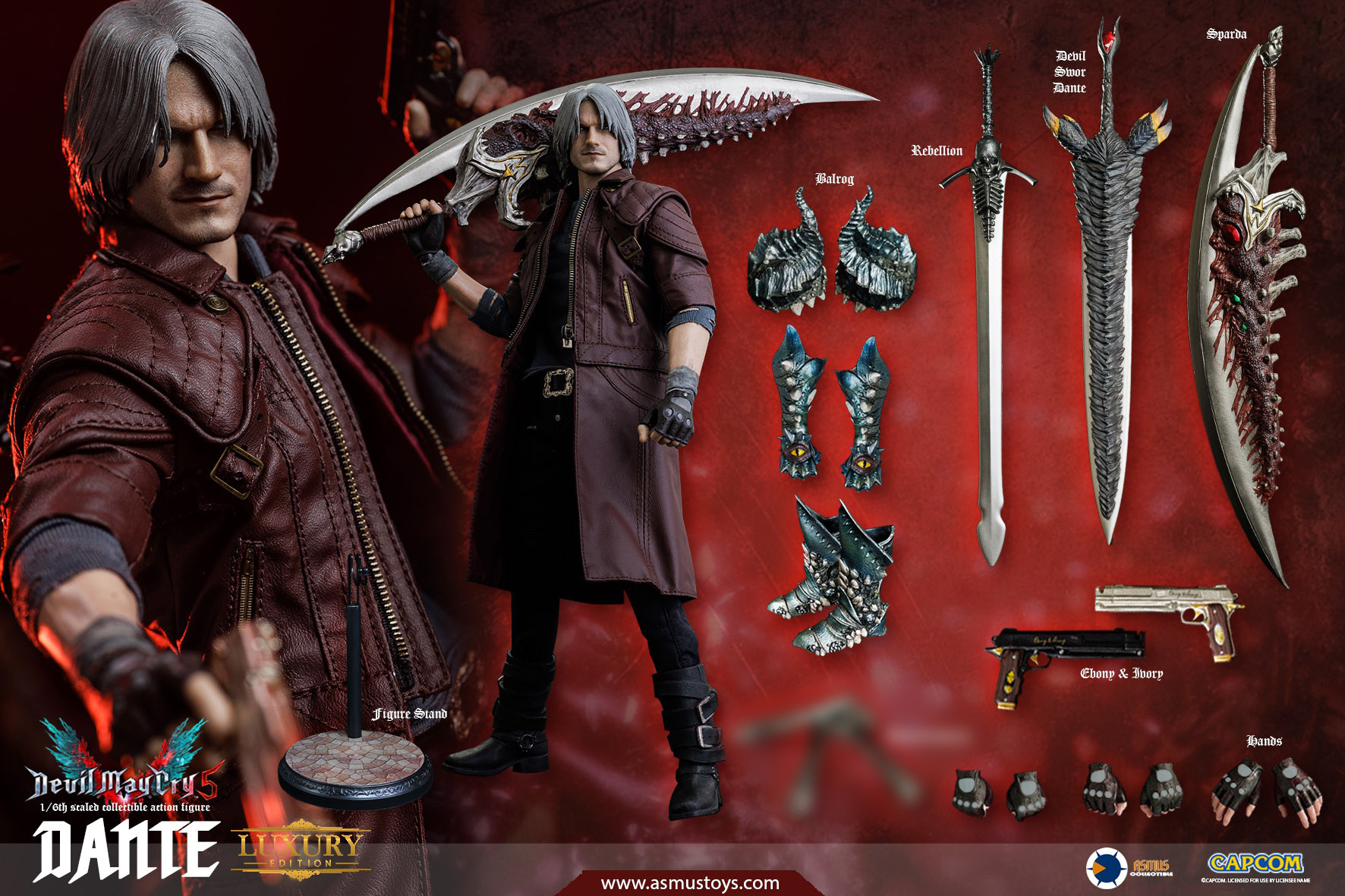[สั่งจอง]Asmus DMC502LUX 2.0 1/6 : Demon Hunter Devil May Cry 5 - Dante Deluxe Edition 2.0