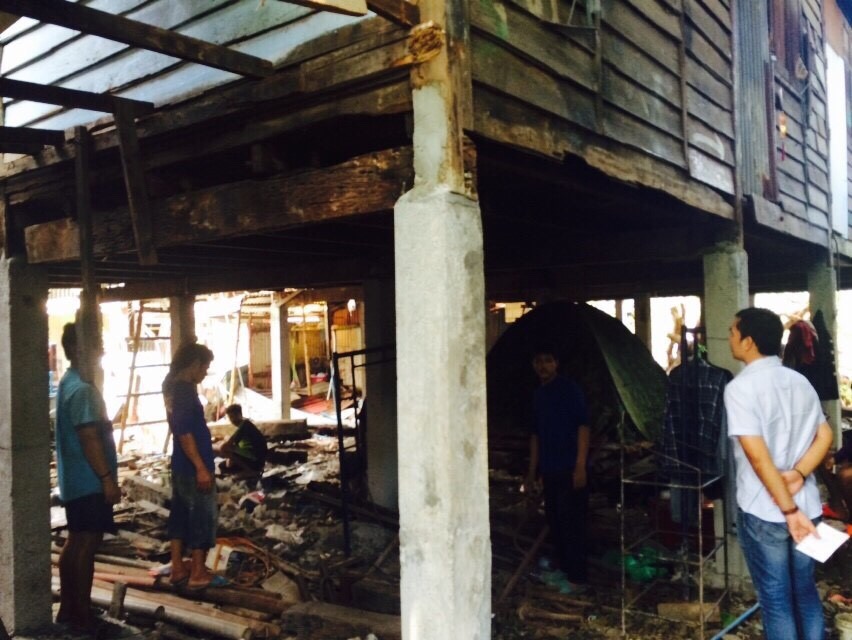 งานดีดบ้านขึ้น,เปลี่ยนฝ้า,เปลี่ยนหลังคาบ้านพัก การรถไฟแห่งประเทศไทย