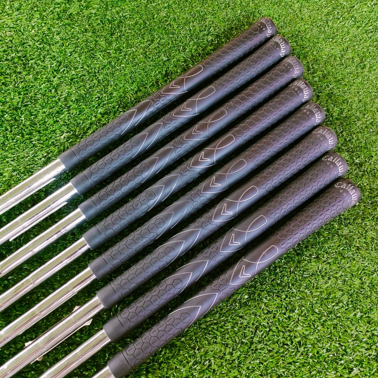 ชุดเหล็ก CALLAWAY X18 มีเหล็ก 3-9 เเละ PW ก้าน NS PRO 950 FLEX R ก้านพรีเมี่ยมน้ำหนักเบามาก เป็นชุดเหล็กรุ่นดังที่สุด ดีที่สุด ไม้กอล์ฟพรีเมี่ยมมือสอง By NakaraLuxurious