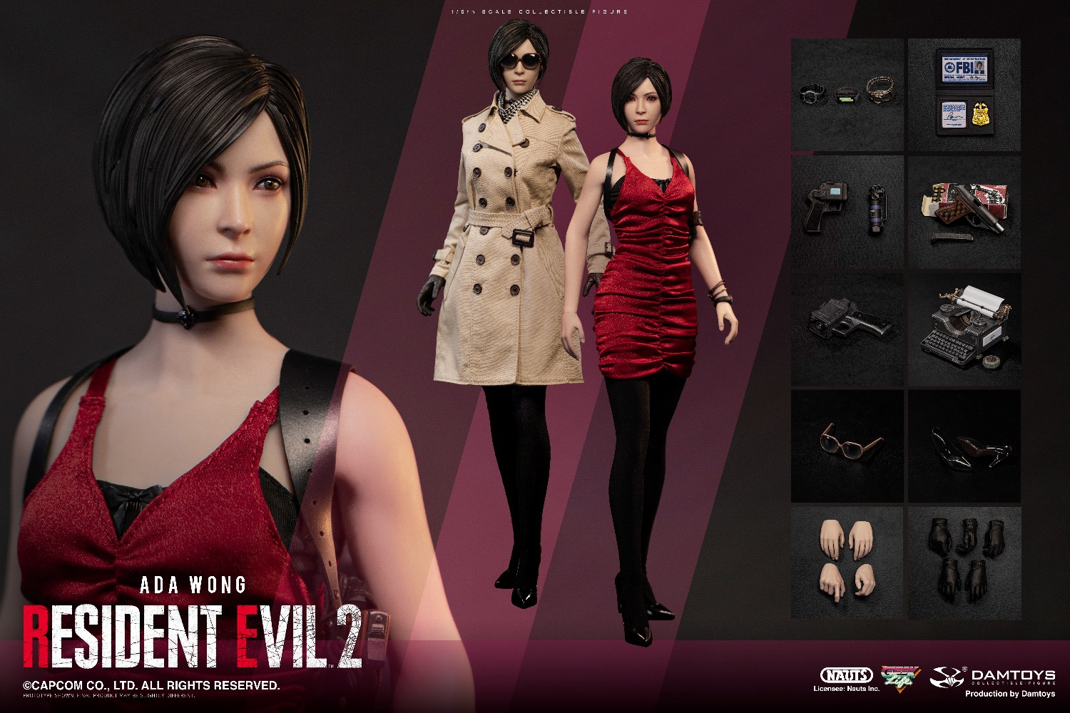 [สั่งจอง] NAUTS x DAMTOYS DMS039 1/6 : Resident Evil 2 - ADA WONG