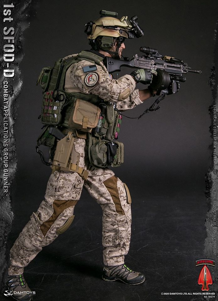 [สั่งจอง] DAMTOYS 78074 1/6 1st SFOD-D Combat Applications Group GUNNER