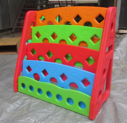 ชั้นวางหนังสือ 4 ชั้น ,ชั้นโชว์หนังสือพลาสติกหนา ,เฟอร์นิเจอร์เด็ก,พร้อมส่ง