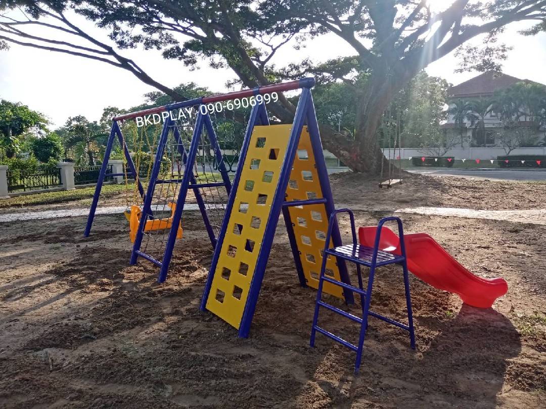 เครื่องเล่นสนามกลางแจ้ง, ชุดชุดรวม 5 กิจกรรม สไลเดอร์ ชิงช้าและปีนป่ายผจญภัย ประกอบด้วยสไลเดอร์ชิงช้าปีนป่ายบาร์โหน, เครื่องเล่นสนามเหล็ก ,สนามเด็กเล่น ,เครื่องเล่นสนามราคาถูก ,outdoorplayground พร้อมส่ง