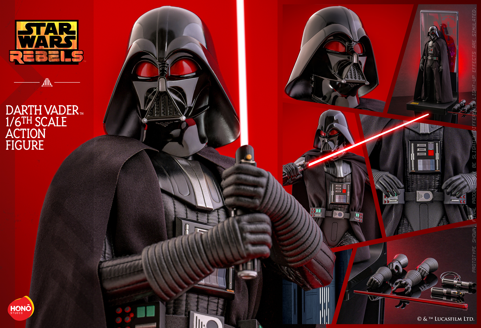 [สั่งจอง]Hono Studio HS10 1/6 : Star Wars: Rebels - Darth Vader